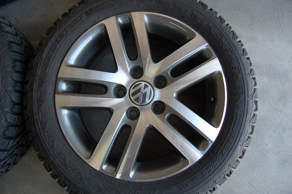 205/55/16 Winter Tires w MK5 Jetta Rims